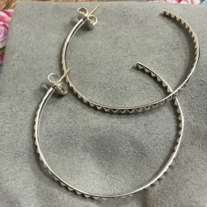 Lagos Large silver hoops NWOT